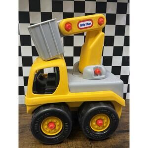 Little Tikes Bucket Lift Cherry Picker Yellow Construction Truck 6690-91 Vtg